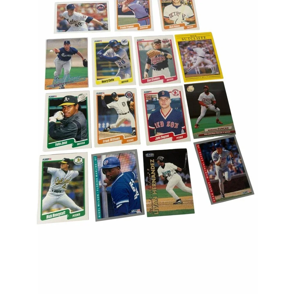 Lot of 22 Assorted 1990s Vintage Baseball Cards